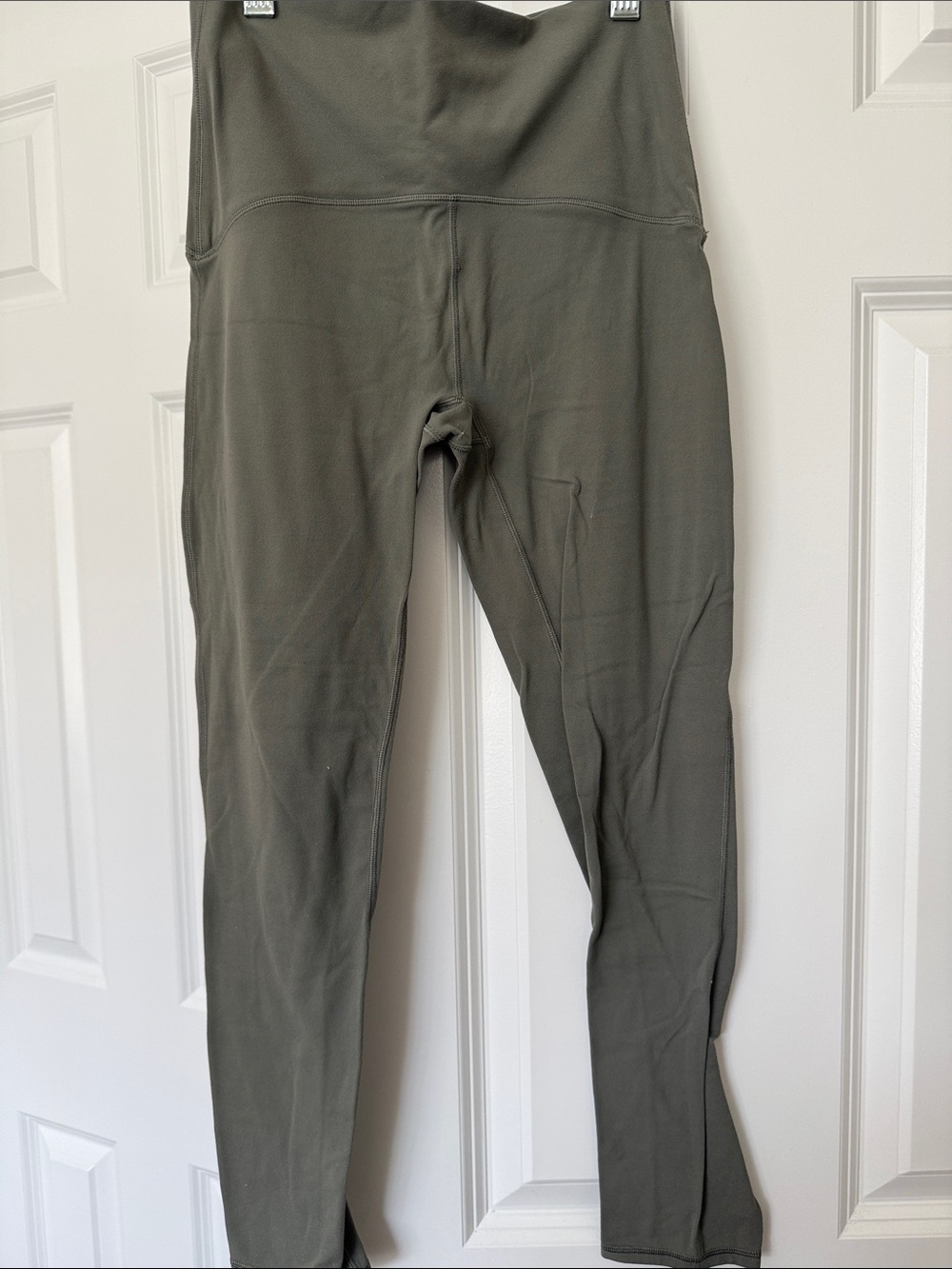 Kids lululemon brand High-Waist Olive Green girls Leggings